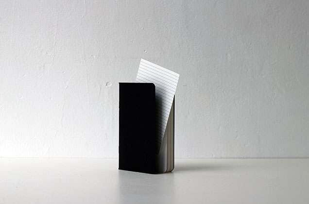 Cahier mini noir personnalisé – 48 pages