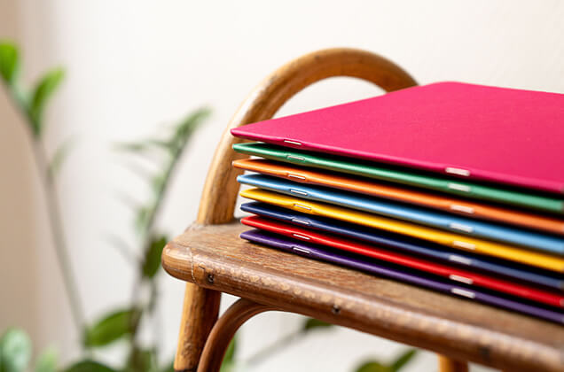 Cahier A5 coloré personnalisé avec logo d’entreprise