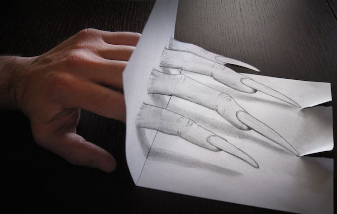 dessin 3D crayon a papier