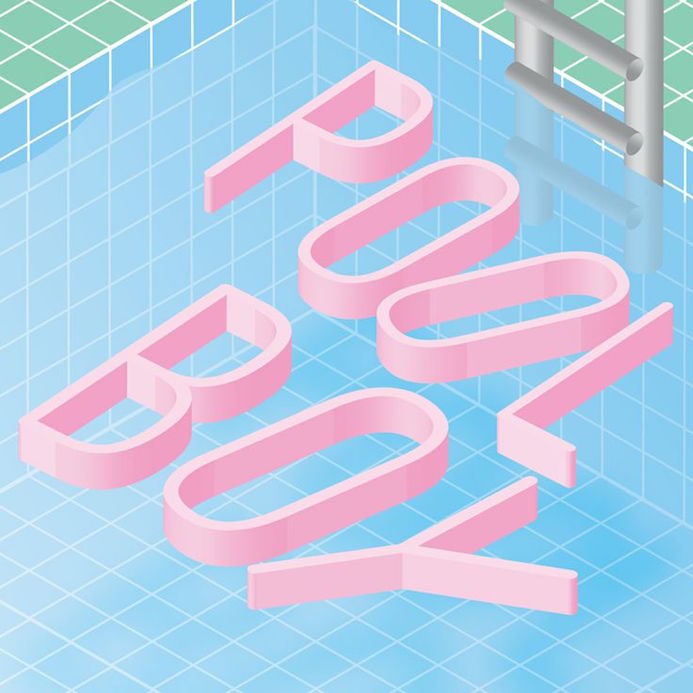 pool boy typographie