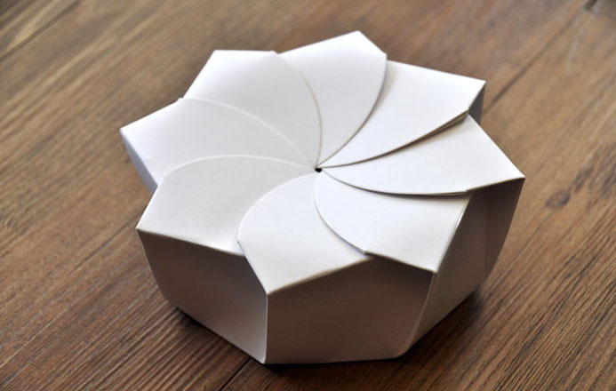 2 Origami Food Box Paper