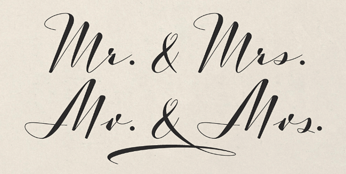 typographie mariage