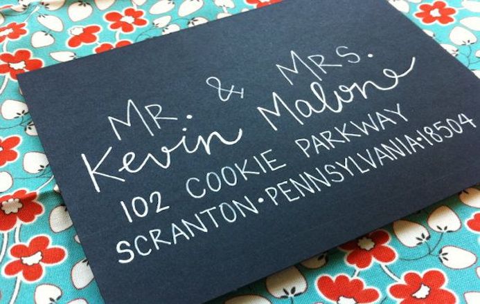 lettering letter wedding invitation