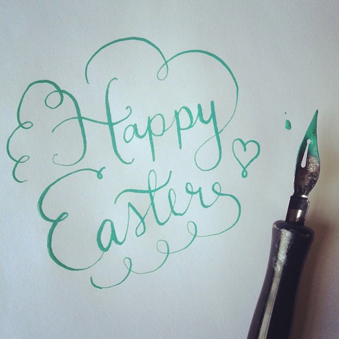 Happy esater - le papier - typography 4