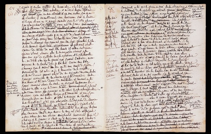 marquis de sade manuscrit
