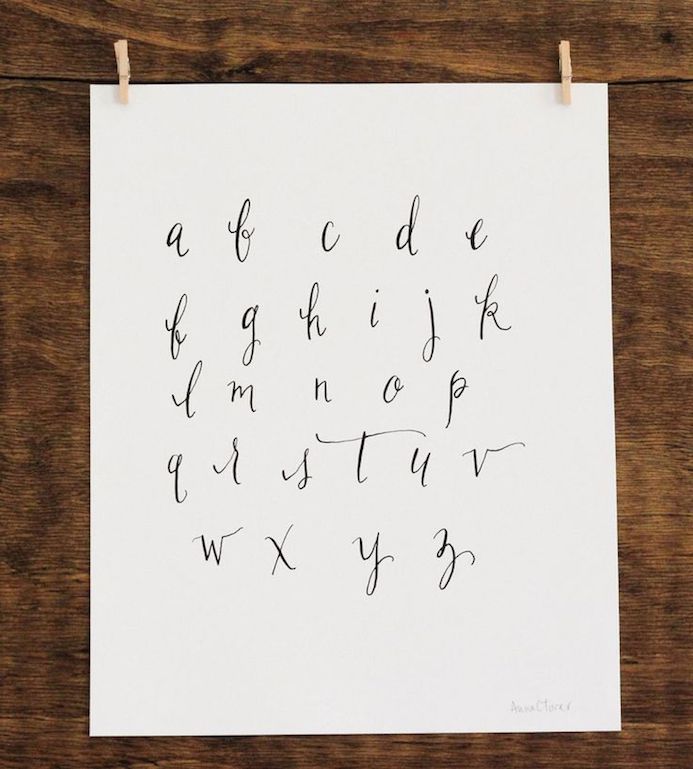 lettering alphabet