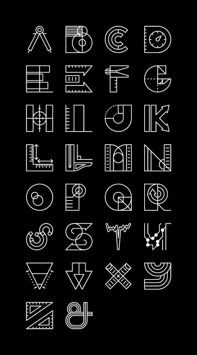 lettres typographie
