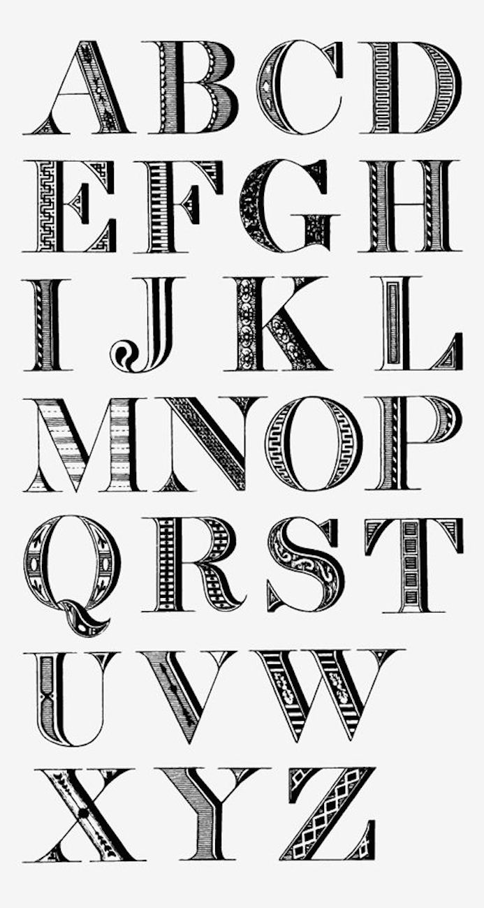 typographie abecedaire