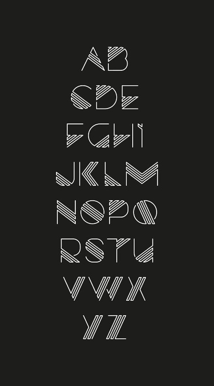 typographie alphabet