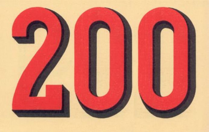 200 typographie