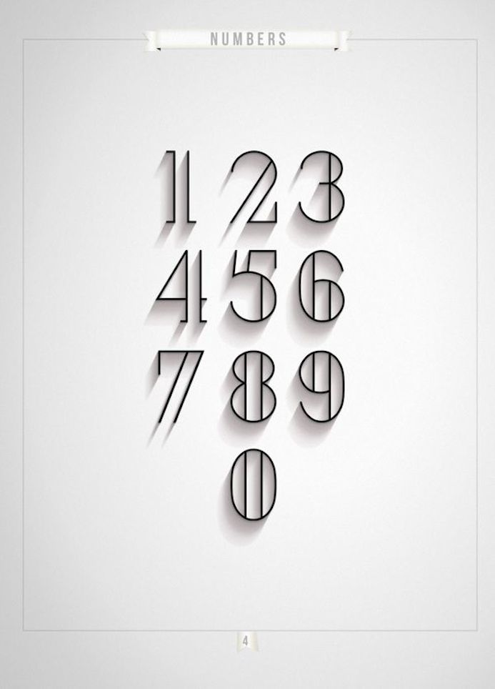 typographie nombre