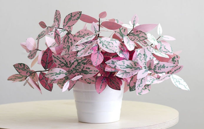 Plants made from paper