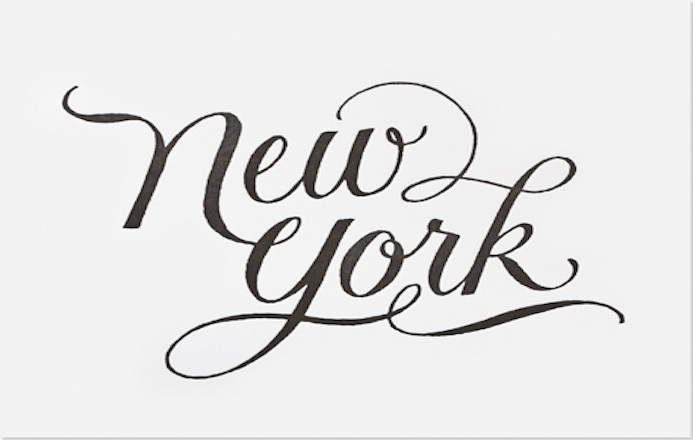 Carnet de typographie #17 - #NEWYORK