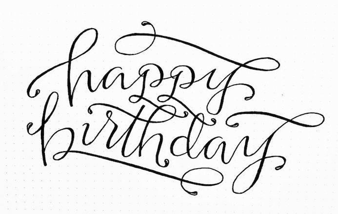 Carnet de typographie #59 : Birthday
